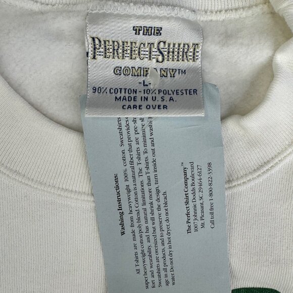 90s MOYERS' Biergarten Deutschland White Sweatshirt Beer & Schnaps Size L - Picture 8 of 10